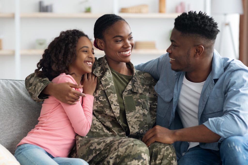 loving black woman in camouflage uniform having co 2022 10 07 02 11 46 utc